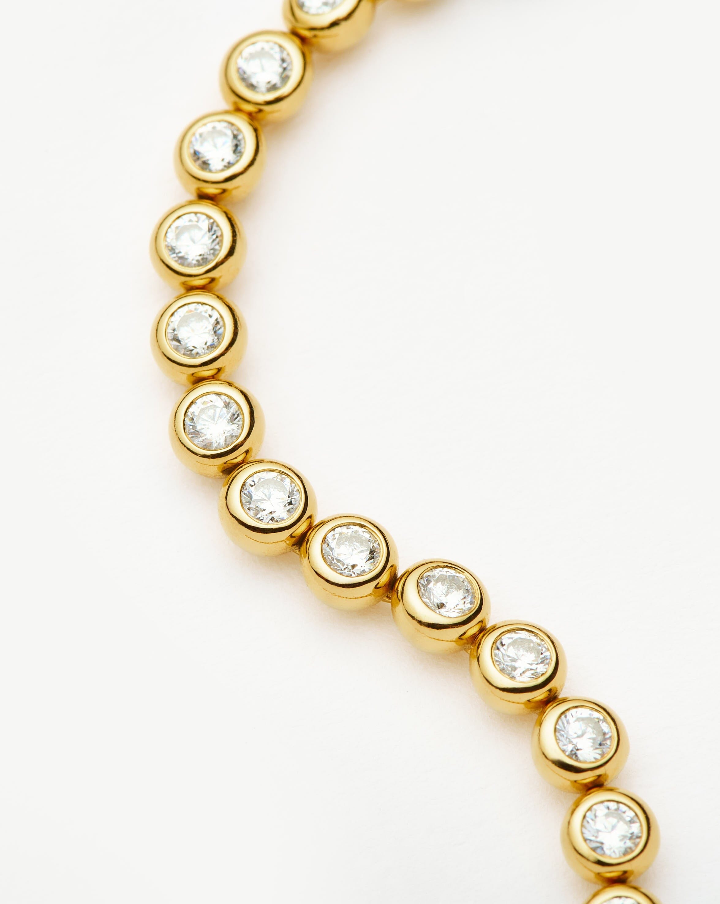 Tennis Round Bracelet - 18k Gold Vermeil/Cubic Zirconia